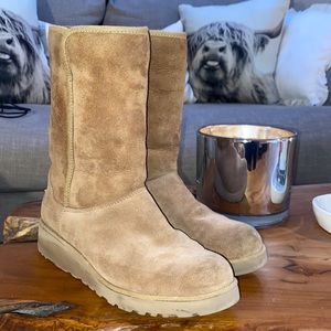 Chestnut UGGs mid calf